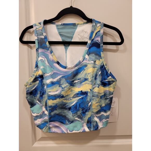 Jones New York Racerback Bra Tank in Blue Green - Picture 3 of 8